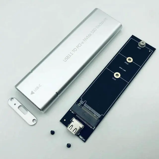 Alt view image 3 of 6 - HDD Enclosure M.2 NVME SSD Case/Box HD USB C Adapter Hard Disk Case Hard Drive Box M.2 SSD USB Adapter SSD M2 Type C Case