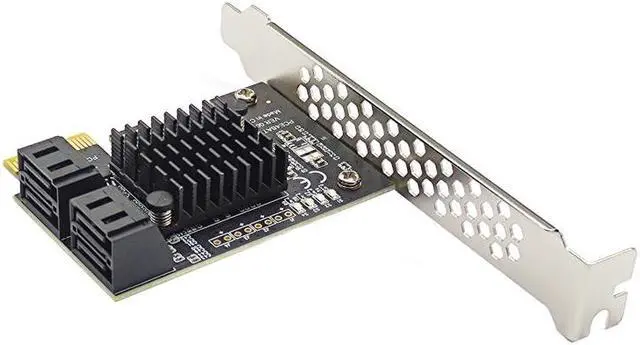 Alt view image 2 of 5 - PCI e Adapter 4 Port  3.0 to PCIe x1 GEN3 Expansion Adapter Card  3 III PCI-e PCI Express Converter ASMedia ASM1064