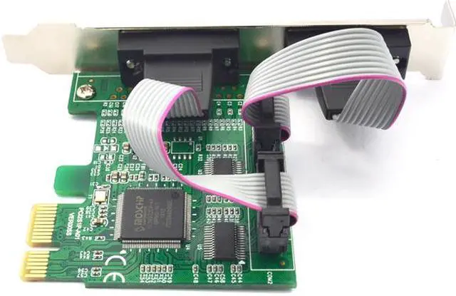 Alt view image 3 of 5 - Add On Cards RS 232 Adapter PCI Express 1X Computer Expansion Cards RS232 PCI-E X1 Computer Components 2 Port Serial Card