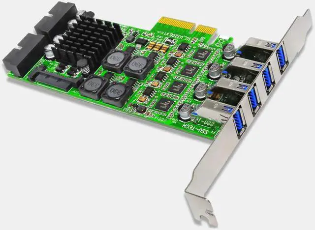 Alt view image 4 of 6 - Add On Card PCI Express USB 3.0 PCI-E 19 Pin USB 3.0 Adapter PCI-E to USB 3.0 Controller PCI E PCIE USB3.0 Expansion Card