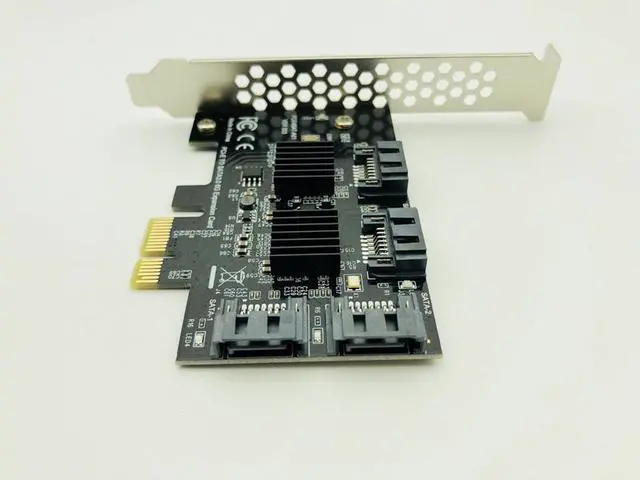 Alt view image 5 of 6 - Add On Cards PCIE to SATA Card/HUB/Controller SATA3 PCI E/PCIE SATA 3 PCI Express SATA 4Port Multiplier Expansion Adapter