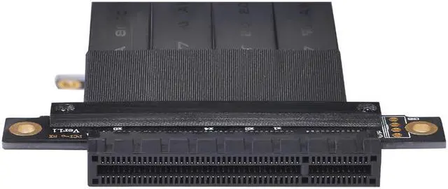 Alt view image 3 of 6 - Add On Card PCIE/PCI-E Riser Card PCI Express Extension Cable Riser PCI E 8X Male to 8X Female Riser Cable for BTC Mining