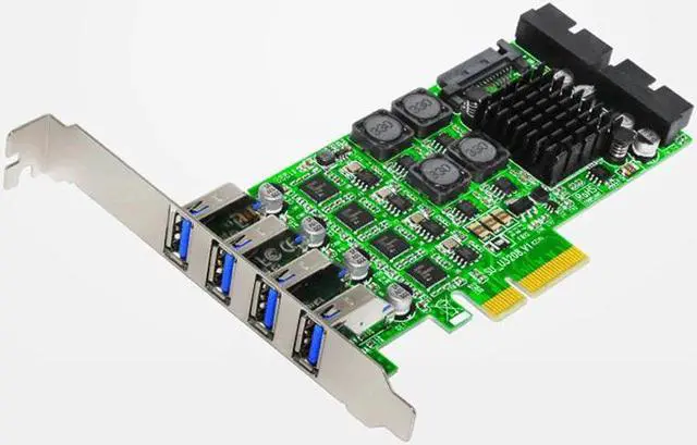 Alt view image 2 of 6 - Add On Card PCI Express USB 3.0 PCI-E 19 Pin USB 3.0 Adapter PCI-E to USB 3.0 Controller PCI E PCIE USB3.0 Expansion Card