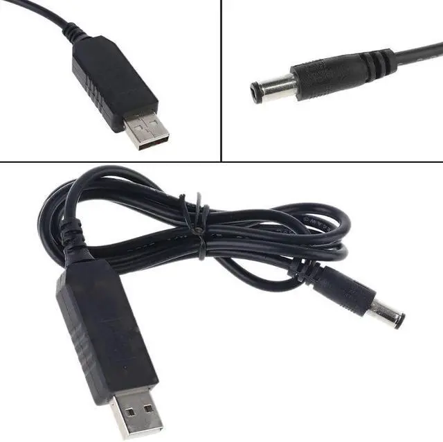 Alt view image 5 of 5 - 3.0 USB To 5V-12V Adjustable Voltage Step Up 5.5x2.1mm Cable Power Boost supply Line For WiFi Router LED Strip 12V Device