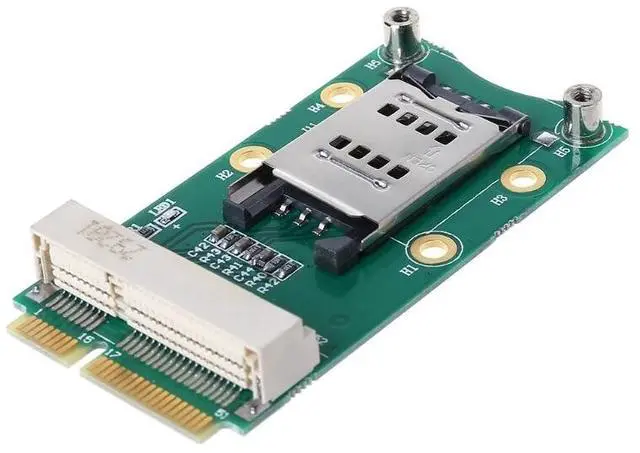 Alt view image 3 of 6 - Mini PCI-E Adapter with SIM Card Slot for 3G/4G LTE GPS Card Mini PCI-e Adapter