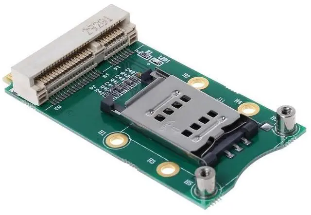 Alt view image 2 of 6 - Mini PCI-E Adapter with SIM Card Slot for 3G/4G LTE GPS Card Mini PCI-e Adapter