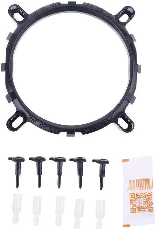 Alt view image 2 of 5 - CPU Cooler LGA/2011/115X/775 3 Pin PC Cooling Radiator 2 Copper Tubes 5 Colors LED Cooling Fan