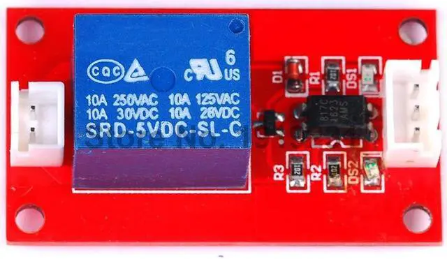 Alt view image 2 of 5 - 5V 1 Channel Relay Module Low Level Trigger with Optocoupler Relay Output 1 way Relay Module for Arduino
