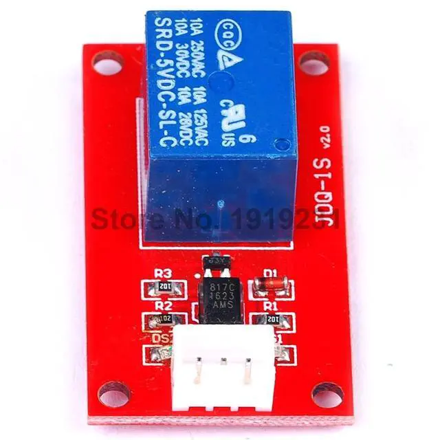 Alt view image 3 of 5 - 5V 1 Channel Relay Module Low Level Trigger with Optocoupler Relay Output 1 way Relay Module for Arduino