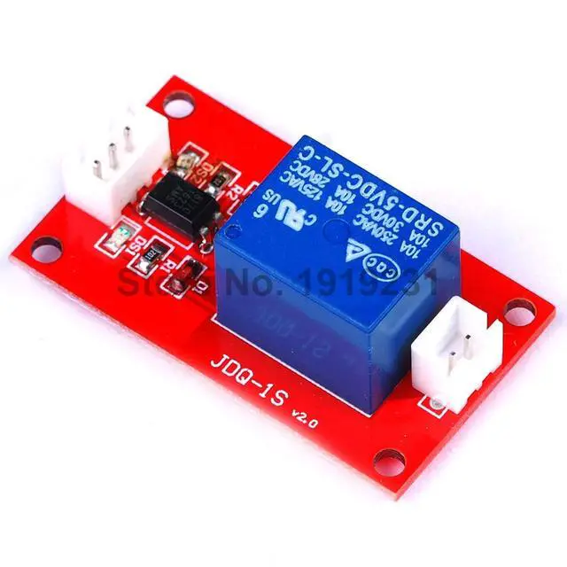 Alt view image 4 of 5 - 5V 1 Channel Relay Module Low Level Trigger with Optocoupler Relay Output 1 way Relay Module for Arduino