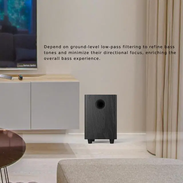 Alt view image 2 of 7 - Phaseotech 6.5 Inch Passive Subwoofer, 100W Power Heavy Bass Powerful Sound Synthetic Fiber Wood Material, Passive Speaker for Home Theater Party Plug and Play