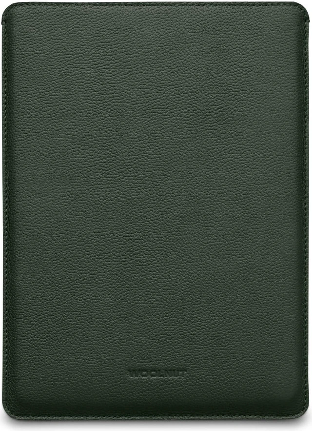 Alt view image 2 of 3 - Leather Sleeve for 14-inch MacBook Pro - Green