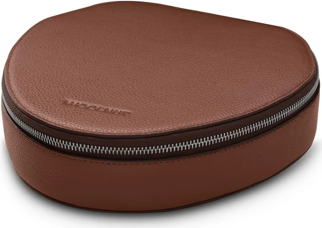 Alt view image 3 of 7 - Leather Case for AirPods Max - Cognac