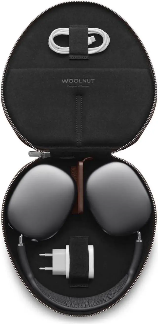 Alt view image 7 of 7 - Leather Case for AirPods Max - Cognac