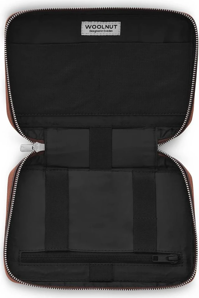 Alt view image 7 of 7 - Leather Tech Organizer - Cognac