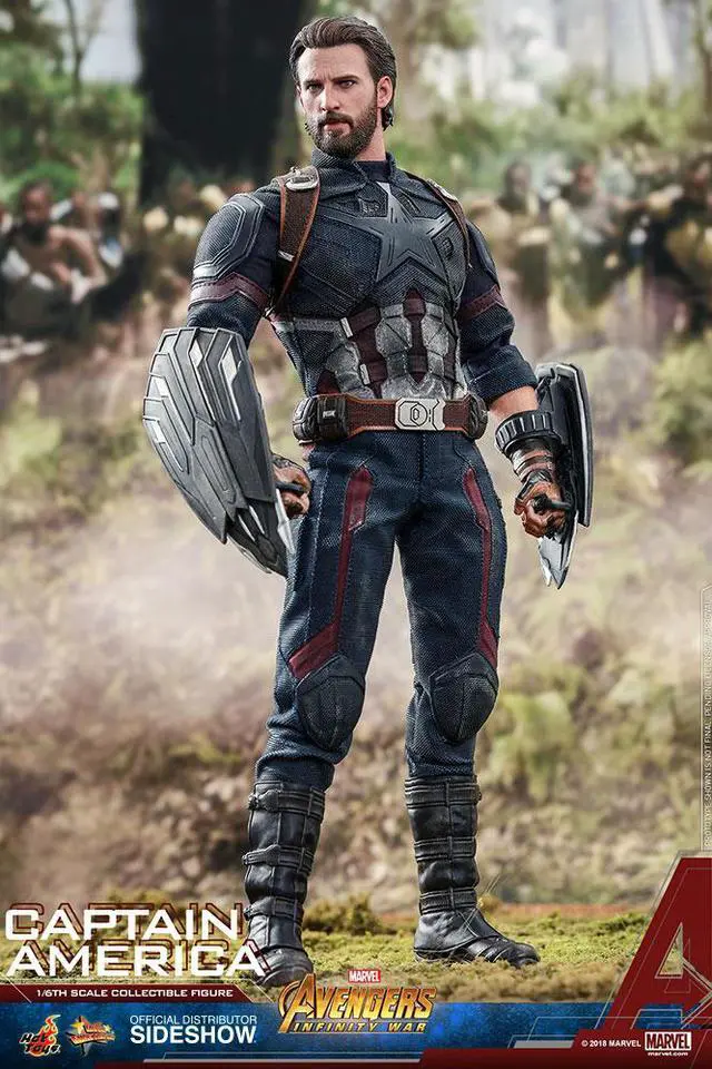 Alt view image 2 of 13 - hot toys marvel avengers infinity war captain america 1/6 scale figure