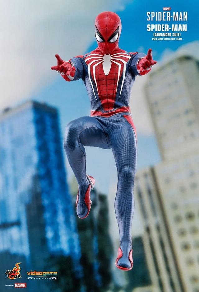 Alt view image 4 of 13 - hot toys spiderman advanced suit 1/6 sixth scale figure marvel video game masterpiece series action figure