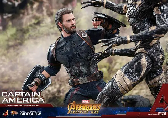 Alt view image 7 of 13 - hot toys marvel avengers infinity war captain america 1/6 scale figure