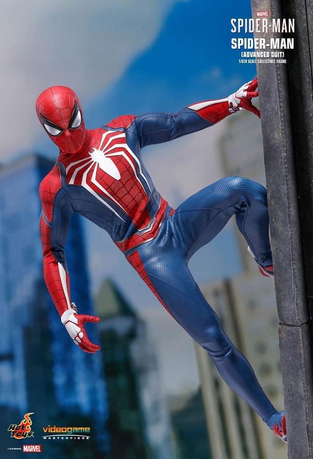 Alt view image 5 of 13 - hot toys spiderman advanced suit 1/6 sixth scale figure marvel video game masterpiece series action figure