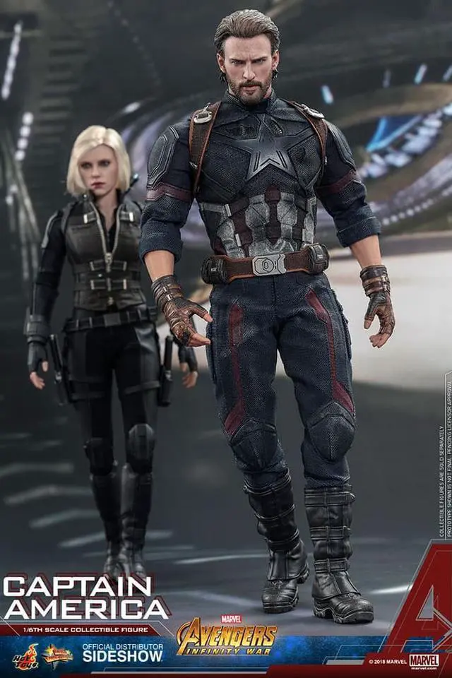 Alt view image 5 of 13 - hot toys marvel avengers infinity war captain america 1/6 scale figure
