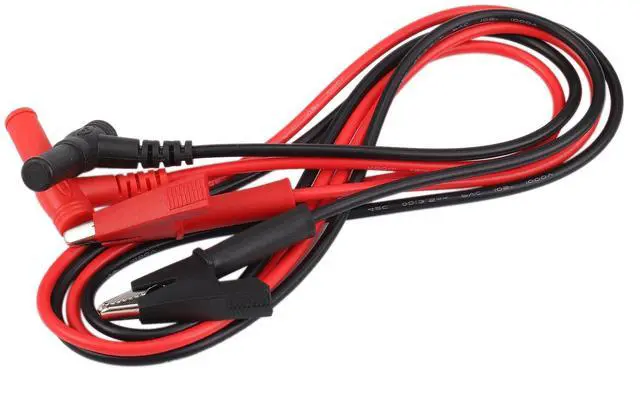 Alt view image 12 of 17 - Pair Banana Plug to Alligator Clip Test Lead Crocodile Clip Lab Test Cable with Banana Plug Heavy Duty 1M Long for Multimeter