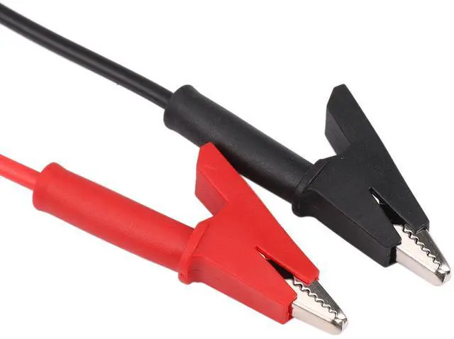 Alt view image 14 of 17 - Pair Banana Plug to Alligator Clip Test Lead Crocodile Clip Lab Test Cable with Banana Plug Heavy Duty 1M Long for Multimeter