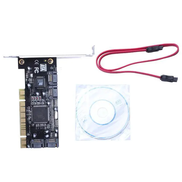 Alt view image 7 of 13 - Sata Pci 4 Port Expansion Card Sata Controller Pci Raid Card Pci To Sata Adpater Sata Pci Converter Card For Desktop/Computer