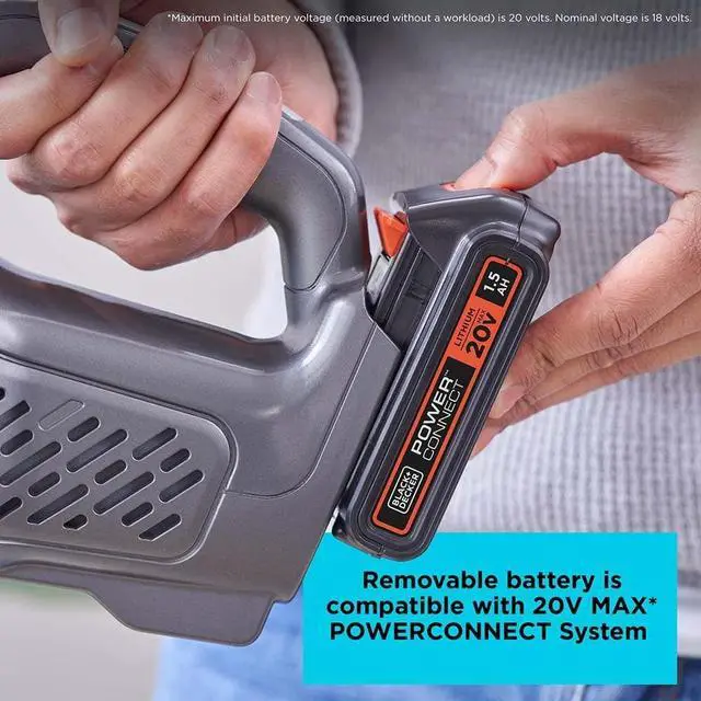 Alt view image 4 of 7 - BLACK+DECKER 20V dustbuster Small Vacuum Cleaner Portable Vacuum Hand Held Cordless for Home and Car, Includes Rechargeable Battery (BCHV001C1)