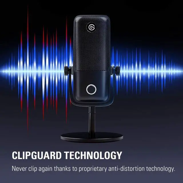 Alt view image 5 of 7 - Elgato Wave:1 - Premium Cardioid USB Condenser Microphone for Streaming, Gaming, Home Office, Free Mixer Software, Sound Effect Plugins, Anti-Distortion, Plug & Play, Mac/PC, Stream Deck compatible