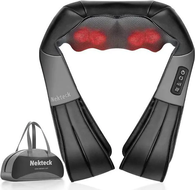 Main image of Shiatsu Neck and Back Massager with Soothing Heat, Electric Deep Tissue 3D Kneading Massage Pillow for Shoulder, Leg, Body Muscle Pain Relief, Home, Office, and Car Use