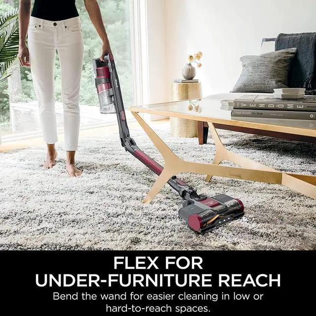 Alt view image 5 of 7 - Shark IZ163H Pet Plus Cordless Stick Vacuum with Self-Cleaning Brushroll and HEPA Filter, Lightweight Deep Cleaning Vacuum for Carpet and Hard Floors, Folds for Easy Storage, 40-min Runtime, Raspberry