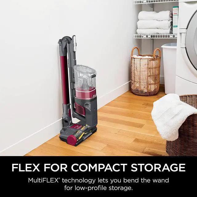 Alt view image 4 of 7 - Shark IZ163H Pet Plus Cordless Stick Vacuum with Self-Cleaning Brushroll and HEPA Filter, Lightweight Deep Cleaning Vacuum for Carpet and Hard Floors, Folds for Easy Storage, 40-min Runtime, Raspberry