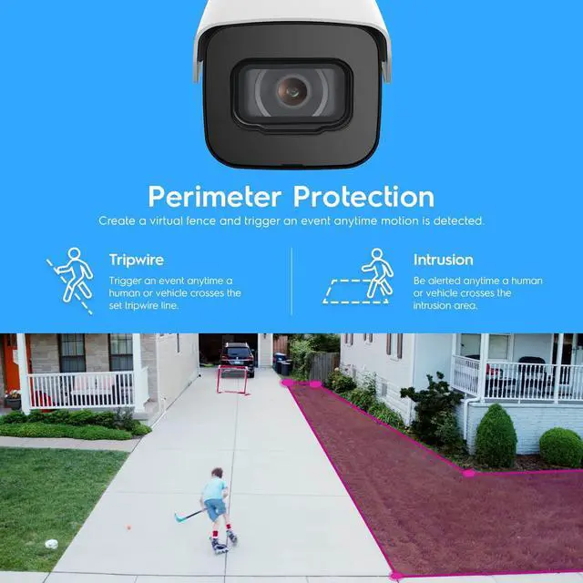 Alt view image 3 of 7 - Amcrest UltraHD 4K (8MP) Outdoor Bullet POE IP Camera, 3840x2160, 98ft NightVision, 2.8mm Lens, IP67 Weatherproof, MicroSD Recording, White (IP8M-2496EW-V2)