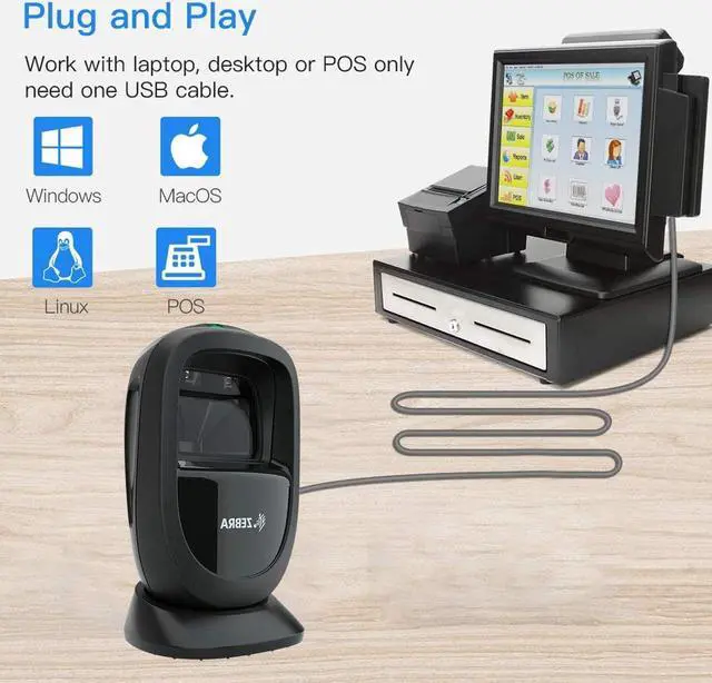 Alt view image 6 of 6 - DS9308 1D 2D Presentation Barcode Scanner Omni Directional QR Black Image Reader for Screen and Printed Bar Code Scan (DS9308-SR4U2100AZY)