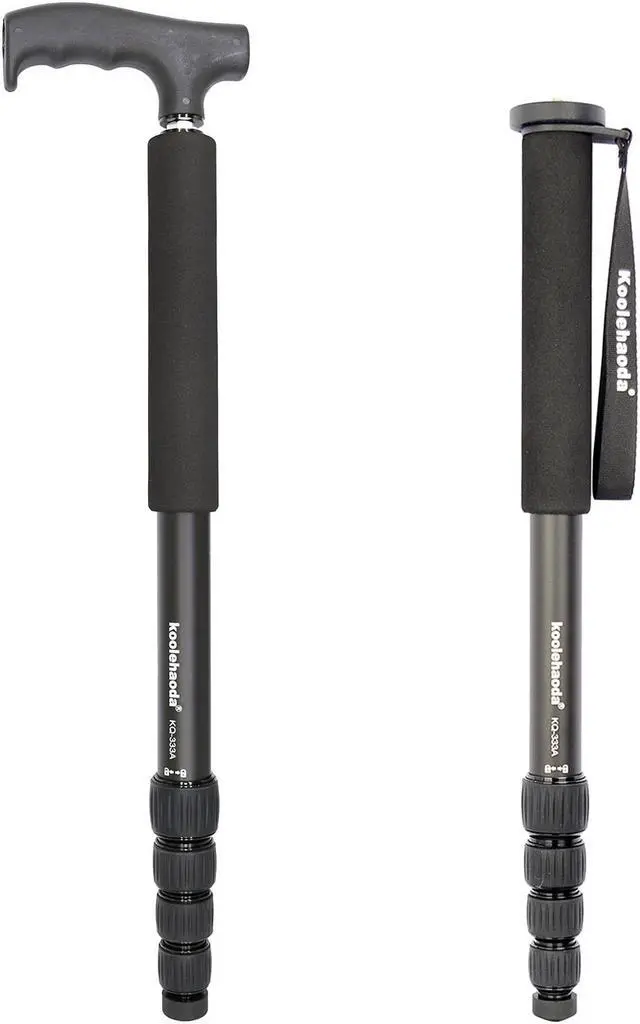 Main image of Koolehaoda Aluminum Camera Monopod & Alpenstock with Handle, 5-Legs Sections,12KG / 26.4 lbs Load Capacity.