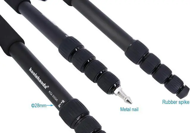 Alt view image 3 of 7 - Koolehaoda Aluminum Camera Monopod & Alpenstock with Handle, 5-Legs Sections,12KG / 26.4 lbs Load Capacity.