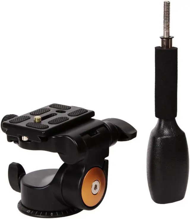 Alt view image 6 of 6 - Koolehaoda Tripod Pan Head 360°Single Handle Hydraulic Damping Three-Dimensional Head with Quick Release Plate for Tripod, Monopod, DSLR Camera, Camcorder