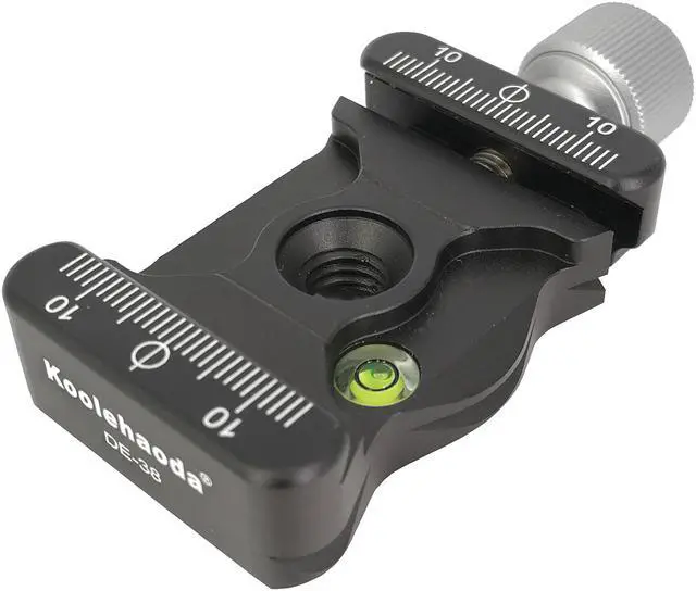Main image of Koolehaoda Screw Knob Quick Release Plate Clamp Adapter with Bottom AS Standard Dovetail fit Arca Swiss Tripod or Monopod Head (DE-38)