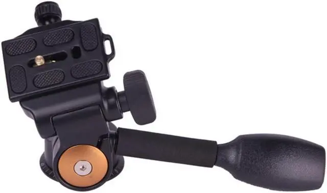 Alt view image 5 of 6 - Koolehaoda Tripod Pan Head 360°Single Handle Hydraulic Damping Three-Dimensional Head with Quick Release Plate for Tripod, Monopod, DSLR Camera, Camcorder