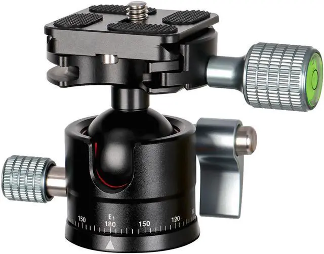 Main image of koolehaoda Low-Profile Mini Ball Head 28mm ball diameter with 1/4" Screw Arca-Type QR Plate for Tripod,Slider and DSLR Cameras, Net weight only 170g / 0.38lbs