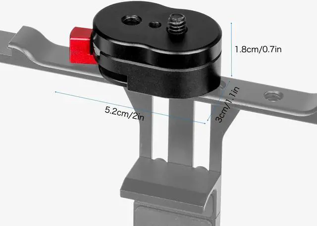 Alt view image 6 of 7 - koolehaoda 1/4" Mini Quick Release Plate System for Tripod, Articulated Arm, Mount LCD Monitors, Magic Arm, LED Light