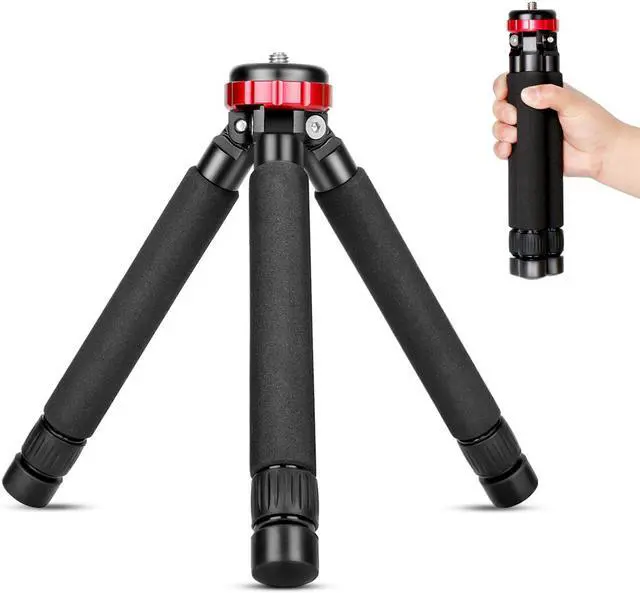 Main image of Koolehaoda Mini Camera Tripod Tabletop Tripod Max Height 33cm / 13 inch,with 1/4 and 3/8 Screw Mount and Function Leg Design, Max Load 10kg/22lbs,for DSLR Camera,Monopods (MT-02)