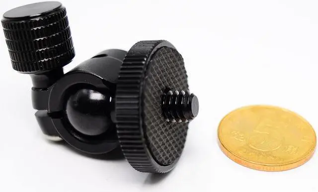 Alt view image 4 of 6 - koolehaoda small Ballhead Camera Ball Head Tripod Mount and 1/4 to 1/4 Connector (1/4 to 1/4 Connector)