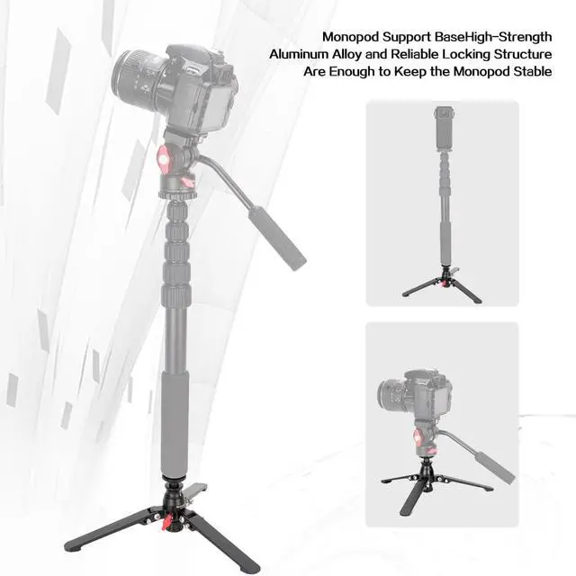 Alt view image 6 of 7 - Koolehaoda Desktop Tripod Mini Tripod Universal 3-Foot Monopod Support Base Stand Unipod Support with 3/8" Screw for Monopods Ballhead DSLR Camera. Max Load 15kg / 33lbs DZ-221