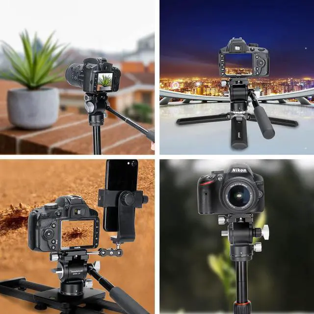 Alt view image 7 of 7 - Koolehaoda Tripod Fluid Head Compact Video Head Pan Tilt Head with Arca-Type Plate for Compact Video Cameras, Mirrorless and DSLR Cameras,Load up to 6.6lbs - VL305Q