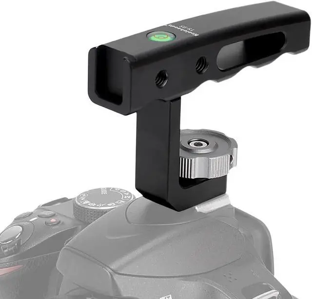 Main image of Koolehaoda Universal Mini Top Handle, Camera Hot Shoe Top Handle Grip with Cold Shoe Mount for DSLR Cameras - TS95