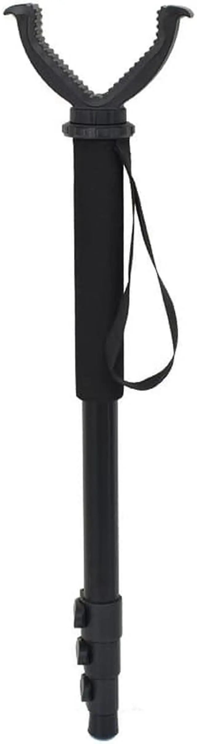Main image of Shooting Stick Monopod Hunting Blind Stabilizer 22 to 56-inch Tall Pole V Yoke Holder Gun Pod Rifle Rest, Adjustable Stick Height for Hunting, Shooting and Outdoors Black