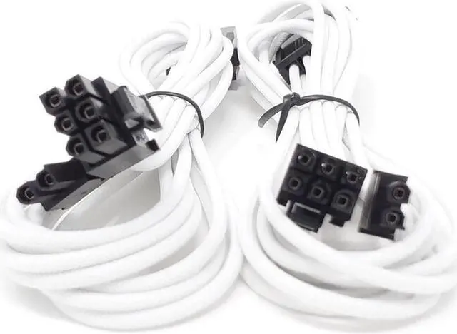 Alt view image 5 of 7 - Micro Connectors Premium Sleeved PSU Cable Extension Kit (White)
