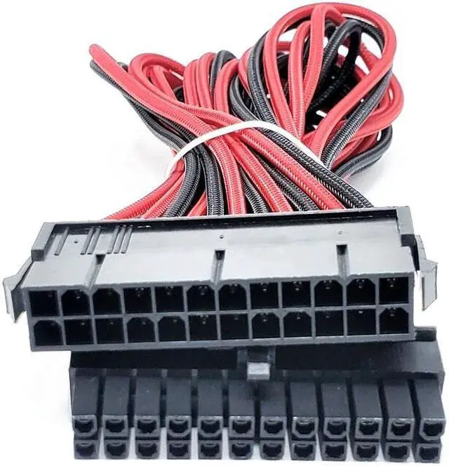 Alt view image 3 of 7 - Micro Connectors Premium Sleeved PSU Cable Extension Kit (Red/Black)