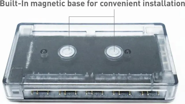 Alt view image 6 of 9 - Micro Connectors 11-Port ARGB Splitter Hub for Fan and Light with Magnetic Base
